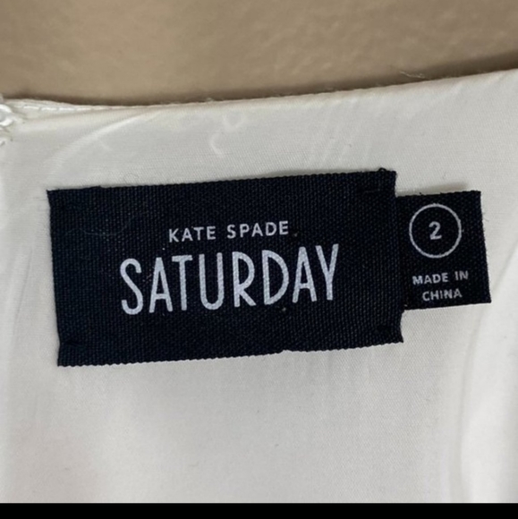 Kate Spade Saturday Sleeveless Jumpsuit  Colorblock, White, Black - Picture 5 of 5